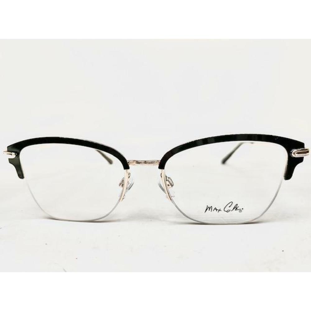 New Max Cole MC-1517 Col.90 Black & Gold Eyeglasses 51/17/140